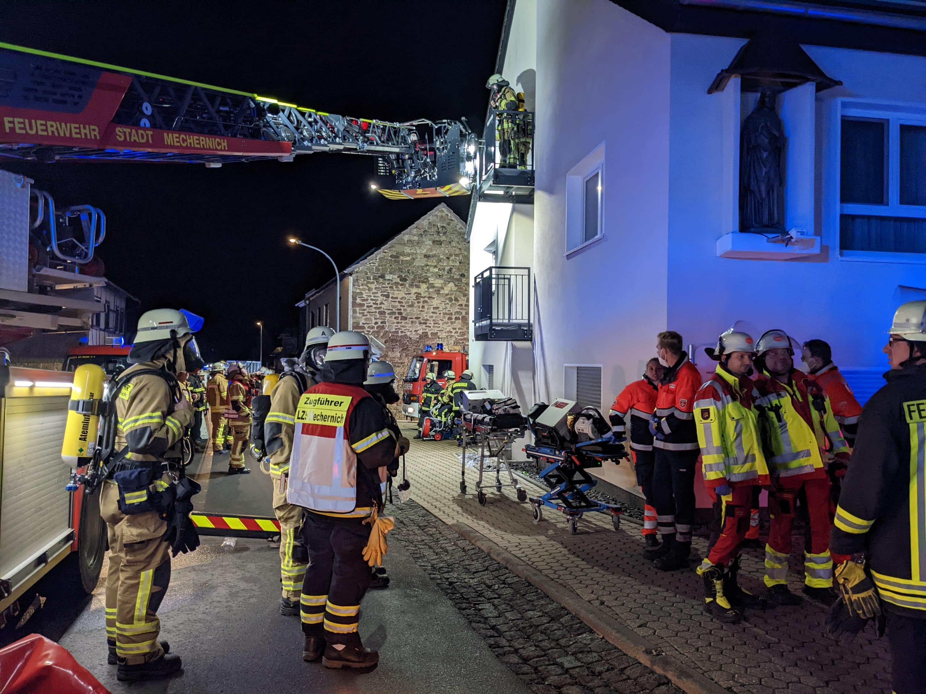 Mechernich – Brand in Altenheim mit einem verstorbenen Bewohner